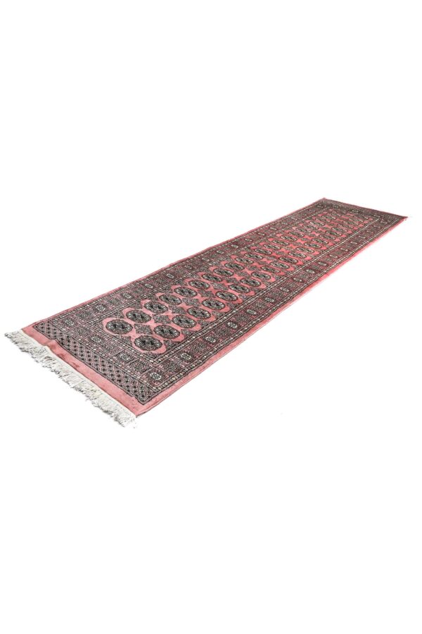 Handknotted Bokhara Runner 300cm x 79cm / 9ft 10in x 2ft 7in / Wool - Image 8