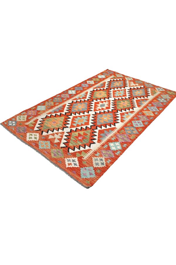Afghan Kilim 176cm x 111cm / 5ft 9in x 3ft 8in - Image 5
