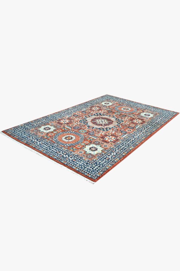 Afghan Mamluk Chob Rang Rug 178cm x 117cm / 5ft 10in x 3ft 10in - Image 7