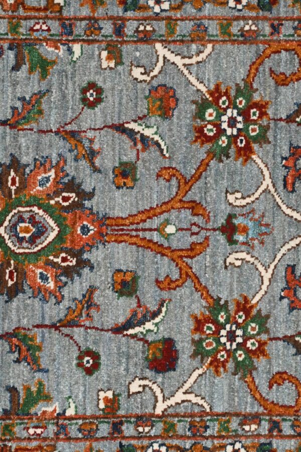 Handknotted Afghan Sultani Runner 309cm x 81cm / 10ft 2in x 2ft 8in / Wool - Image 3