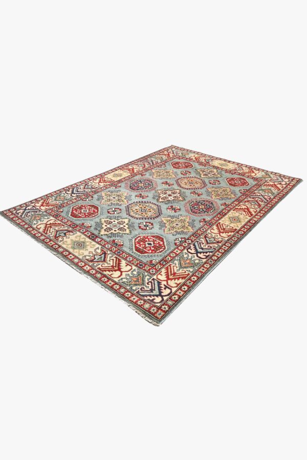 Village Kazak Rug 204cm x 148cm / 6ft 8in x 4ft 10in - Image 7