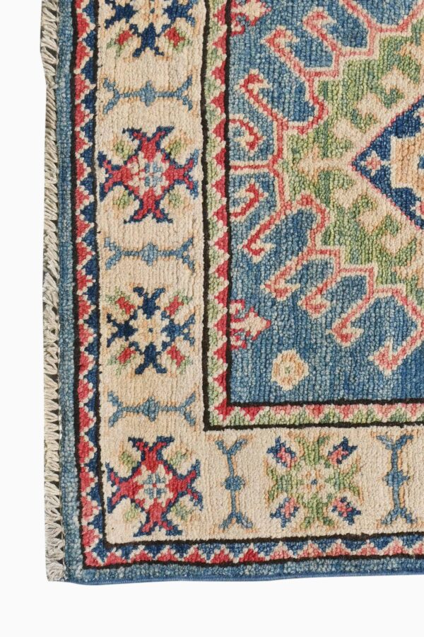 Afghan Village Kazak Hallway Runner 185cm x 57cm /  6ft 1in x 1ft 10in - Image 4