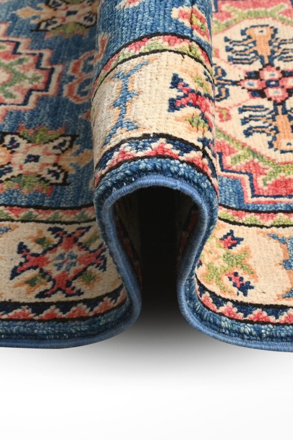 Afghan Village Kazak Hallway Runner 185cm x 57cm /  6ft 1in x 1ft 10in - Image 5