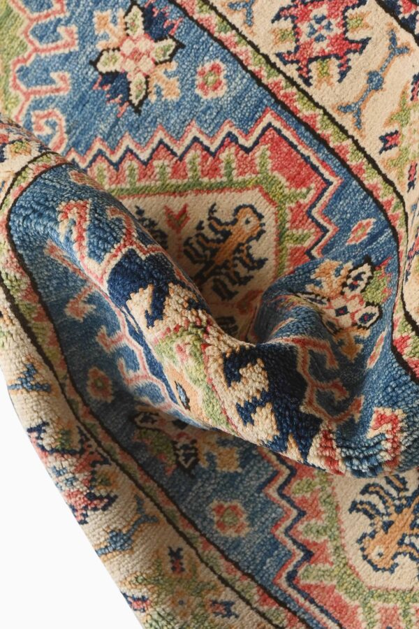 Afghan Village Kazak Hallway Runner 185cm x 57cm /  6ft 1in x 1ft 10in - Image 6