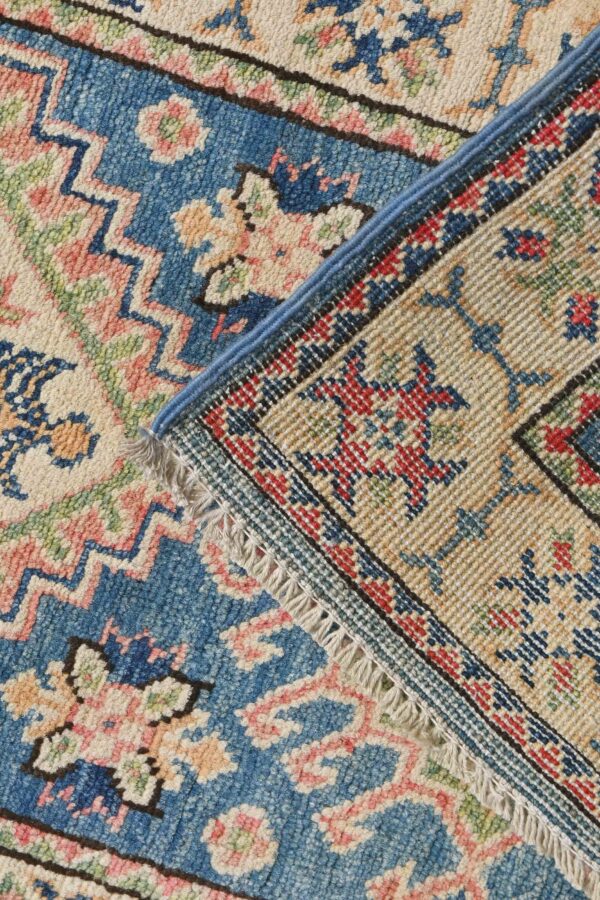 Afghan Village Kazak Hallway Runner 185cm x 57cm /  6ft 1in x 1ft 10in - Image 7