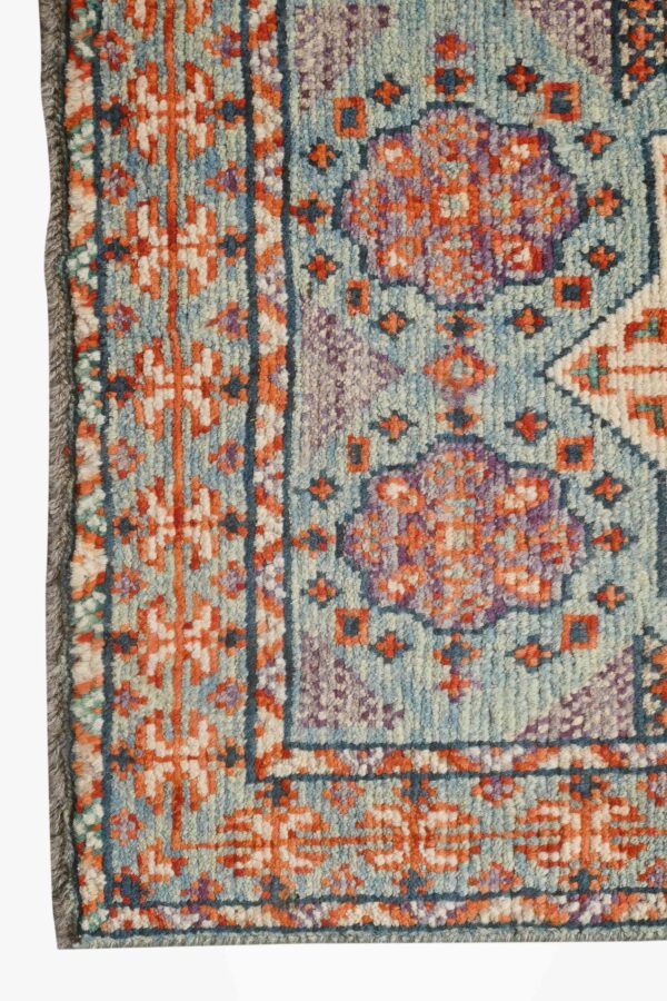Afghan Abshar Hallway Runner 242cm x 65cm / 8ft x 2ft 1in - Image 3