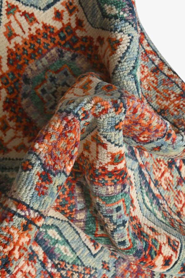 Afghan Abshar Hallway Runner 242cm x 65cm / 8ft x 2ft 1in - Image 5