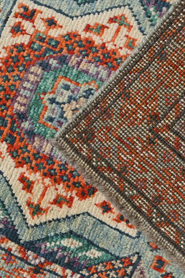 Afghan Abshar Hallway Runner 242cm x 65cm / 8ft x 2ft 1in - Image 6