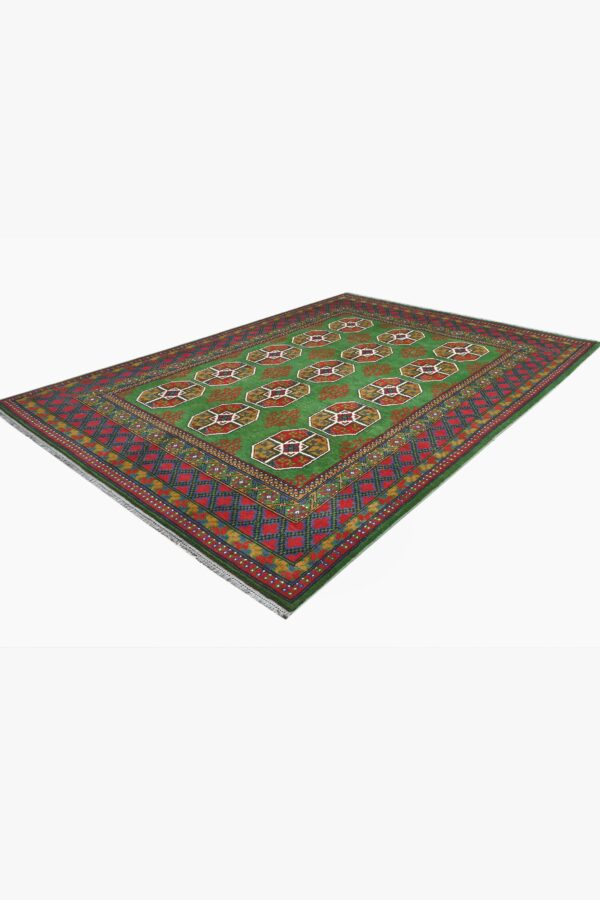 Afghan Aqchae Handknotted Rug 284cm x 199cm /  9ft 4in x 6ft 6in - Image 7