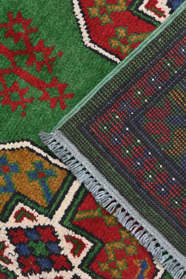 Afghan Aqchae Handknotted Rug 284cm x 199cm /  9ft 4in x 6ft 6in - Image 6