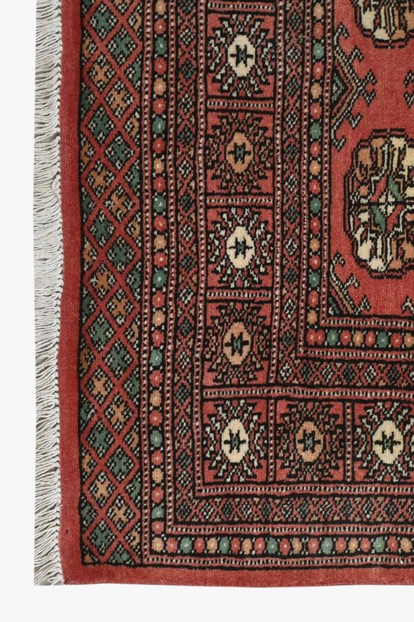 Bokhara Handknotted Pink Terracotta Rug 186cm x 127cm /6ft 2in x 4ft 2in - Image 2