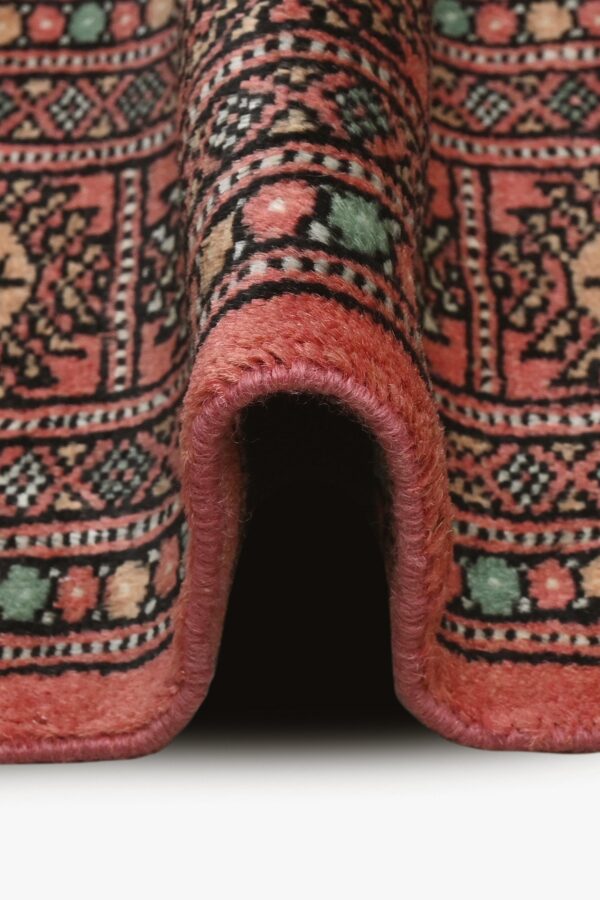 Bokhara Handknotted Pink Terracotta Rug 186cm x 127cm /6ft 2in x 4ft 2in - Image 5