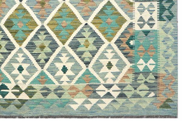Afghan Kilim 198cm x 152cm / 6ft 6in x 5ft - Image 3