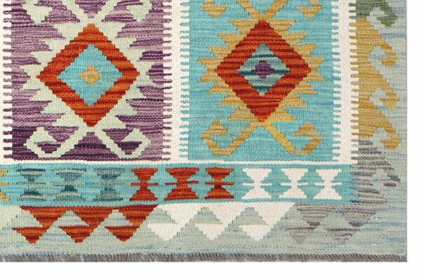Afghan Kilim 168cm x 116cm / 5ft 6in x 3ft 10in - Image 3