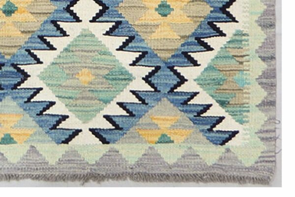 Afghan Kilim Runner 198cm x 71cm / 6ft 6in x 2ft 4in - Image 3