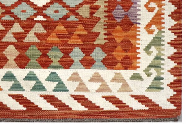 Afghan Kilim Rug 153cm x 98cm / 5ft x 3ft 3in - Image 3