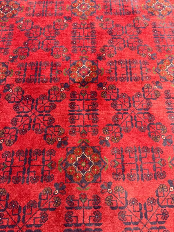 Afghan Khan Circular Rug 255cm Diameter /  8ft 4in Diameter - Image 3